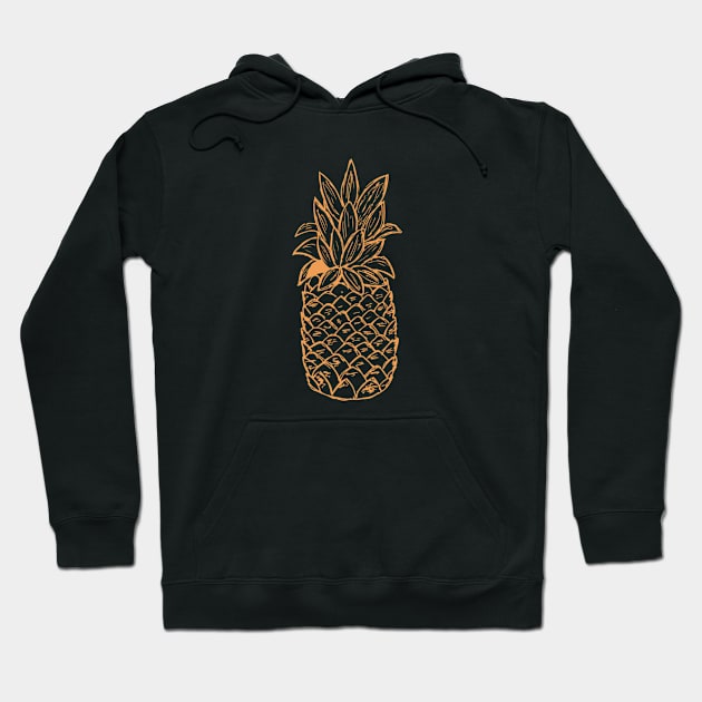 Tropical Pineapple Hoodie by cricky